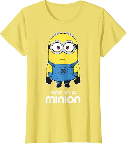 Vista 41 de Despicable Me Camiseta estampada Minions Bob One in A Minion Negro