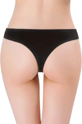 Vista 3 de Paquete de 6 tangas de algodón para mujer ropa interior transpirable para bikini