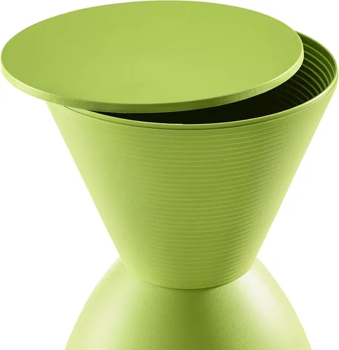 Vista 4 de Modway Haste - Taburete moderno y contemporáneo con forma de reloj de arena, color verde