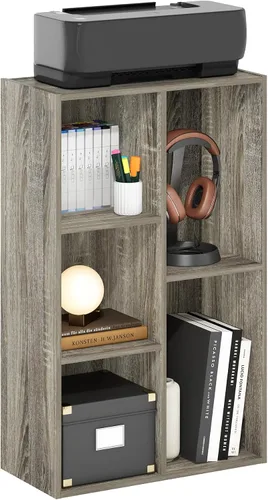 Vista 52 de Furinno PASIR - Estantería de libros de 2 niveles, estantería moderna de 9 x 12 x 21, estanterías abiertas para sala de estar, dormitorio, oficina