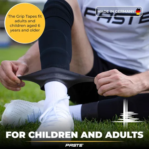 Vista 7 de PASTE ® Correas para Espinilleras de Fútbol de Silicona para Hombres, Mujeres y Jóvenes