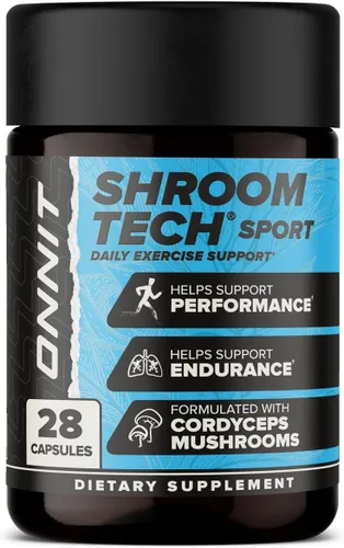 Vista 2 de ONNIT Shroom Tech Sport Cordyceps pre-entrenamiento sin cafeína, 28