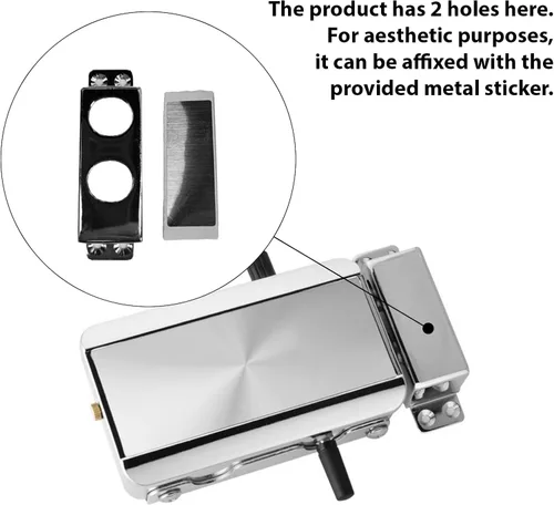 Vista 7 de Geevorks Cerradura electrónica inteligente de puerta con control remoto, cerradura inteligente inalámbrica, cerradura de seguridad oculta antirrobo