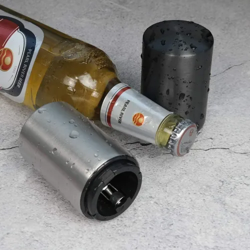 Vista 5 de Wekioger Abrebotellas de cerveza magnético de acero inoxidable de 4 piezas con captador automático