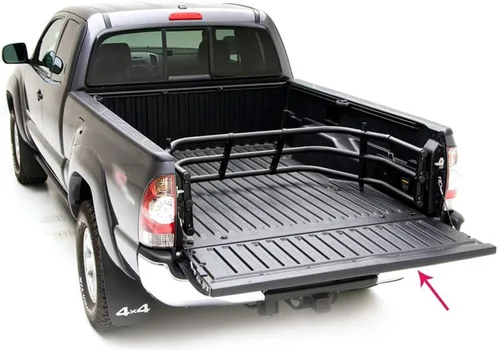 Vista 4 de G-PLUS Protector de portón trasero superior con moldura de textura de alerón, Compatible con Toyota Tacoma 2005 2006 2007 2008 2009 2010 2011 2012