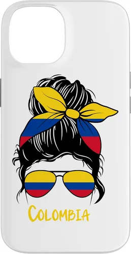 Vista 4 de Colombian Girl Bandana Glasses Flag Colors Latina Pride Case for iPhone 17