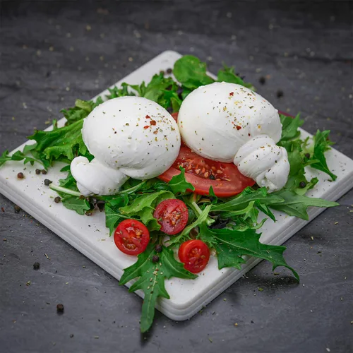 Vista 3 de Mamma's Burratina Mozzarella & Cream Queso italiano fresco anudado – 8 oz / 227 g (paquete de 6) – GARANTIZADO POR LA NOCHE