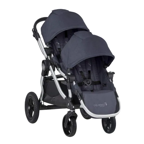 Vista 2 de Baby Jogger City Select Single - Marco plateado - Carbono