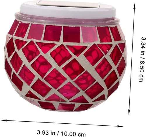 Vista 2 de DOITOOL Luces solares de hadas para exteriores, mosaico de vidrio, para botella, funciona con energía solar, resistente a la intemperie