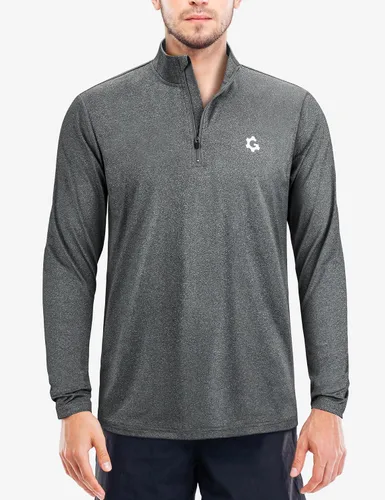 Vista 2 de JumGear-Life 3Pack Quarter Zip Pullover Men Long Sleeve Sweatshirts Running Athletic Golf Gym Shirt Quick Dry