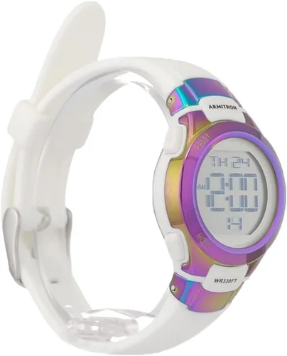 Vista 3 de Armitron Sport 457012 reloj con cronógrafo digital y correa de goma para mujer