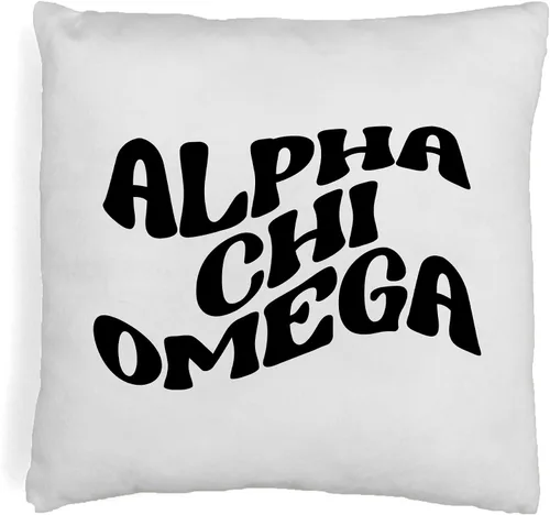 Vista 11 de sockprints Mod Alpha Chi Omega - Funda de almohada de 18 x 18 pulgadas, fundas de almohada de hermandad de mujeres - Almohada decorativa