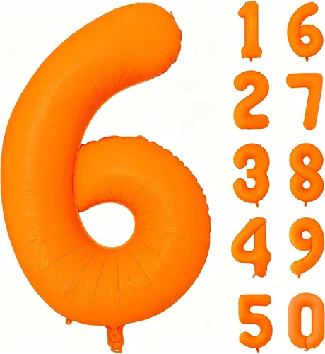 Vista 95 de Globos gigantes de helio de aluminio de 40 pulgadas, color negro, globos digitales grandes del número 0 para decoración de fiesta de cumpleaños