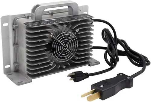 Vista 2 de Cargador de batería de 36 V 20 A para coche club de 36 voltios/carrito de golf Yamaha con conector estilo Crowsfoot enchufe de pie de cuervos