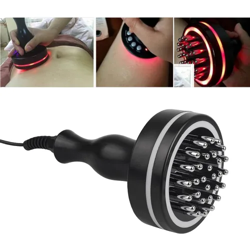 Vista 6 de Cepillo Meridian, masajeador eléctrico de espalda con luz roja para celulitis, piel radiante y más suave, con panel de control y cepillo corporal