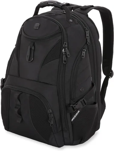 Vista 22 de SwissGear, Travel Gear 1900, Scansmart TSA, mochila para computadora portátil., talla única , Negro