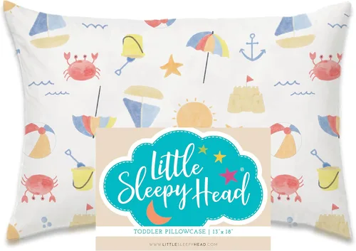 Vista 23 de Funda de almohada para jóvenes Little Sleepy Head - 100% funda de almohada de algodón y hipoalergénica - Funda de almohada envolvente de ajuste