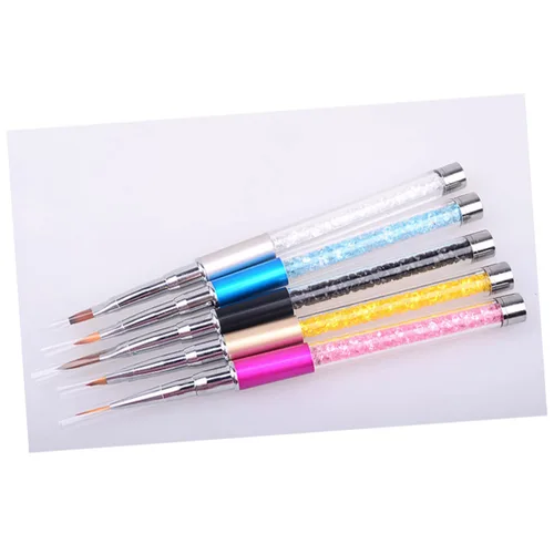 Vista 2 de EXCEART pincel de uñas acrílico Nail Liner Bolígrafos bolígrafos de pintura de uñas bolígrafos de arte de uñas bolígrafo de punteo de uñas rotulador