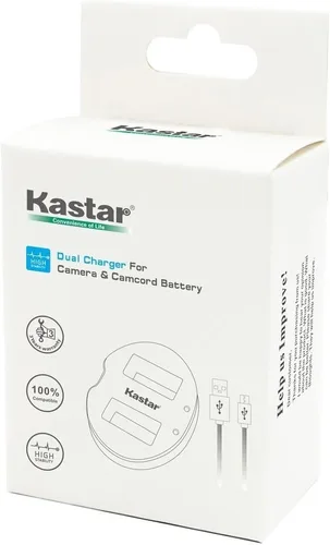 Vista 4 de Kastar Cargador USB dual para LP-E10, LC-E10 y EOS 1100D, EOS 1200D, EOS Rebel T3, EOS Rebel T5, EOS Kiss X50, EOS Kiss X70 Cámara DSLR y Canon