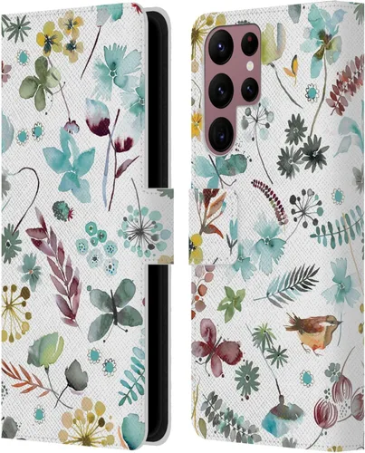 Vista 190 de Head Case Designs Officially Licensed Ninola Butterfly Nature Spring Floral Leather Wallet Case Compatible with Samsung Galaxy A07 4G