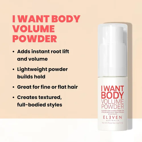 Vista 2 de ELEVEN AUSTRALIA I Want - Polvo de textura de volumen corporal para hombres y mujeres, producto de peinado, voluminizador y texturizante, añade
