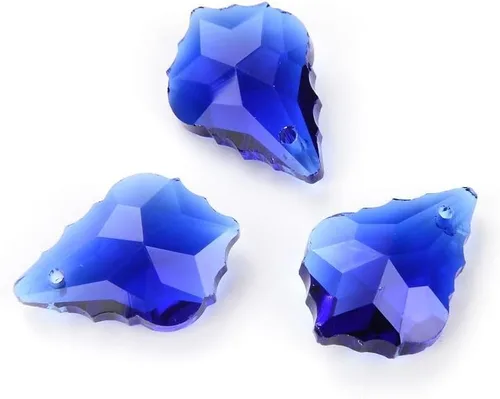 Vista 17 de 20pcs checa facetado cristal barroco lámpara colgante gota perlas Suncatcher 0.866 in febrero amatista púrpura piedra natal