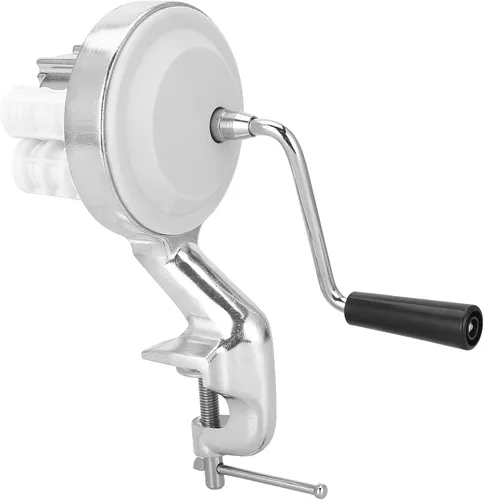 Vista 7 de Máquina manual para hacer macarrones, máquina para hacer pasta, máquina para hacer pasta, acero inoxidable, manivela, fideos, máquina de prensado