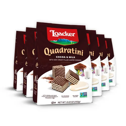 Vista 22 de Loacker Quadratini - Obleas de yogur de arándano de tamaño pequeño
