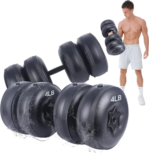 Vista 12 de Water Filled Dumbbells Set - Water Filled Weights - Portable Travel Weights - Adjustable Dumbbells