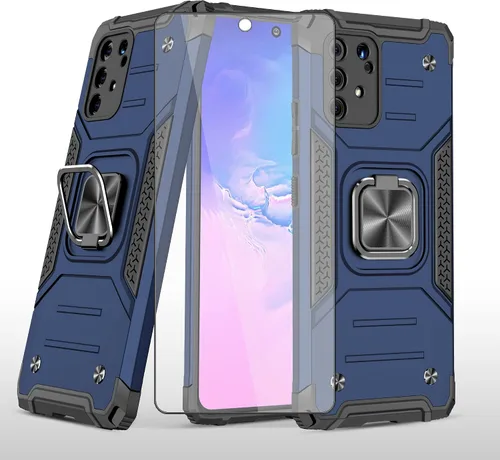 Vista 10 de Asuwish Funda de teléfono para Samsung Galaxy S10 Lite con protector de pantalla de vidrio templado y soporte de anillo delgado, híbrido, soporte
