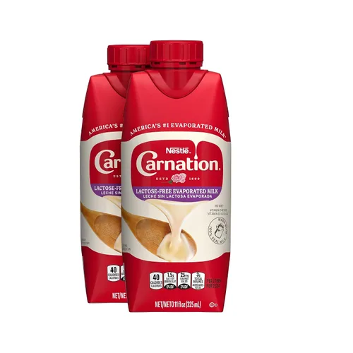 Vista 6 de Nestle Carnation - Leche evaporada sin lactosa, paquete de 8