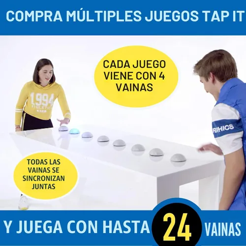 Vista 5 de Fotorama Tap It - Juego de luz de reacción inalámbrica, juego de 4 juegos en un solo toque, construye agilidad y memoria de coordinación mano-ojo