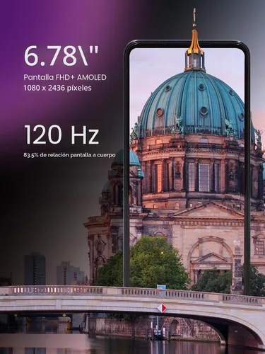 Vista 5 de T-Mobile Revvl 7 Pro 5G Smartphone Desbloqueado, 256GB, Azul Azuri