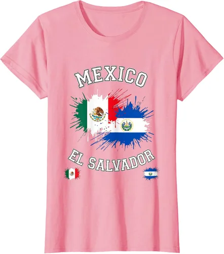 Vista 11 de Camiseta de recuerdo de la bandera vintage de El Salvador de México