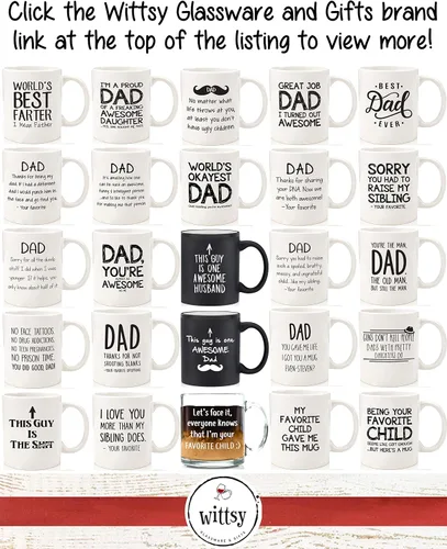 Vista 5 de My Favorite Child Gave Me This Funny Coffee Mug – Regalos para mamá y papá – Regalo de cumpleaños para mamá o papá de parte de hija, hijo, niños