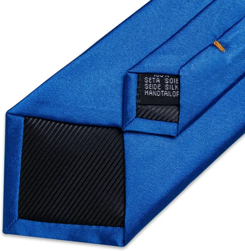Vista 5 de DiBanGu Conjunto de gemelos de corbata de seda y bolsillo cuadrado para hombre, corbata formal