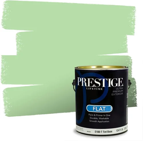 Vista 182 de PRESTIGE Pintura exterior e imprimación en uno, aloe, plano, 1 galón