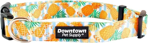 Vista 12 de Downtown Pet Supply - Collar de perro mejor, lindo y elegante - Collar de perro ligero ajustable con hebilla rápida y anillo en D - Apto para lavado