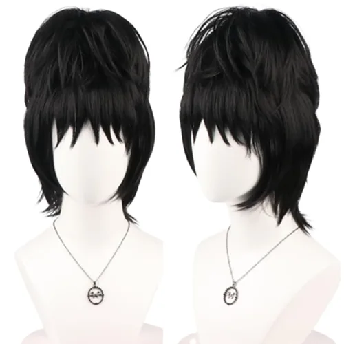 Vista 25 de COSPLAZA Cosplay Pelucas Moda Corto Azul Anime Cabello Elegante Mujer Fiesta Peluca