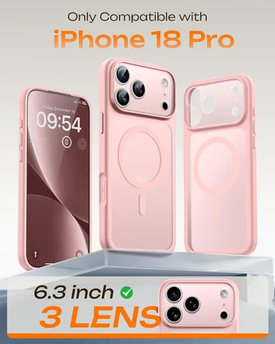 Vista 510 de TOCOL Funda magnética 3 en 1 para iPhone 15 Pro, mejorada [protección completa de cámara] con 2 protectores de pantalla, compatible con MagSafe Gris