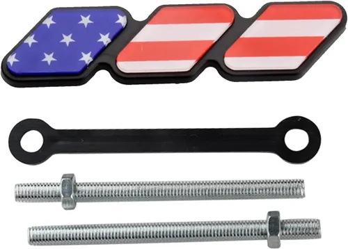 Vista 4 de TRD - Insignia decorativa de rejilla tricolor, emblema de diamante, compatible con Toyota 4Runner Tacoma Tundra y otras rejillas de malla o rejilla