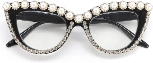 Vista 7 de Gafas de lectura fotocromáticas de transición multifocal progresiva con diamantes de imitación para mujer, marco de lentes para computadora