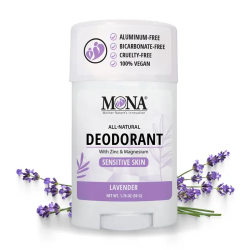 Vista 7 de MONA BRANDS - Desodorante natural para mujeres y hombres, para pieles sensibles, sin aluminio ni bicarbonato de sodio