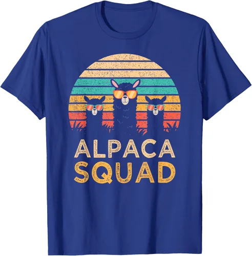 Vista 25 de Divertidas gafas de sol de escuadrón de alpaca Cool Alpacas Vintage Gift T-Shirt, Negro, S