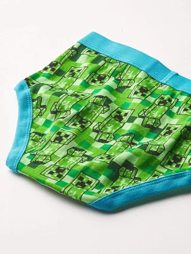 Vista 6 de Minecraft Boys Briefs and Boxer Briefs available in Multiple Pack Sizes in sizes 4 6 8 10 and 12