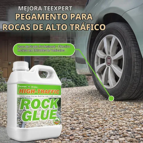 Vista 2 de Pegamento de roca para paisajismo y calzadas, carpeta de grava resistente, carpeta de mantillo clasificada para entrada para detener la dispersión