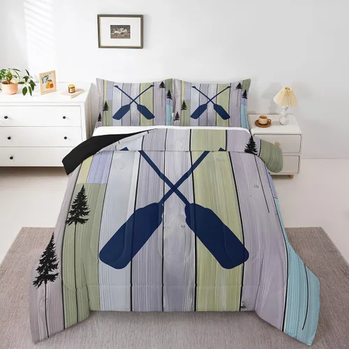 Vista 33 de Erosebridal American Flag Twin Comforter Set Army Green Camo Bedding Set for Kids Boys Girls Bear Claw Hunting Theme Bed Set Camoflage Camping