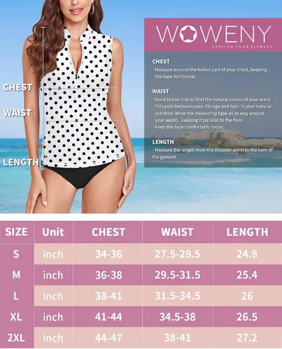 Vista 8 de WOWENY Camiseta de natación de manga larga UPF 50+ para mujer, con agujeros para el pulgar, protección solar UV, traje de baño sin parte inferior