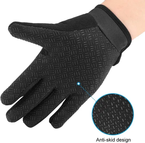 Vista 5 de Accmor Guantes de ciclismo para niños, transpirables, antideslizantes, guantes de dedo completo para niños, ciclismo, escalada, equitación, ciclismo