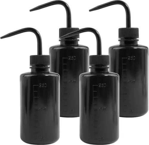 Vista 10 de Paquete de 4 botellas de lavado de tatuajes con difusor de chorro de agua (negro, 5.1 fl oz)